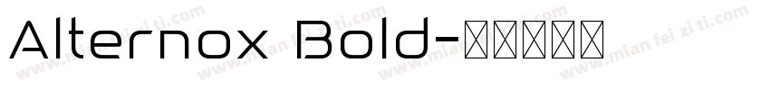Alternox Bold字体转换